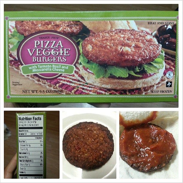Shannon's Lightening the Load Trader Joe’s Pizza Veggie Burgers