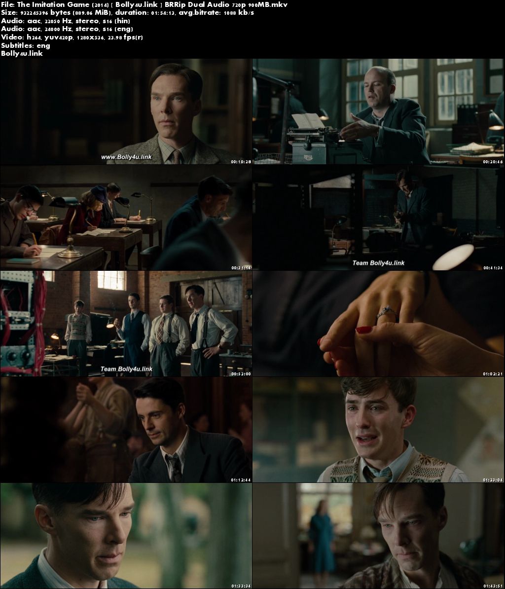 The Imitation Game 2014 BRRip 350MB Dual Audio 480p Download The Imitation Game 2014 BRRip 350MB Dual Audio 480p Download