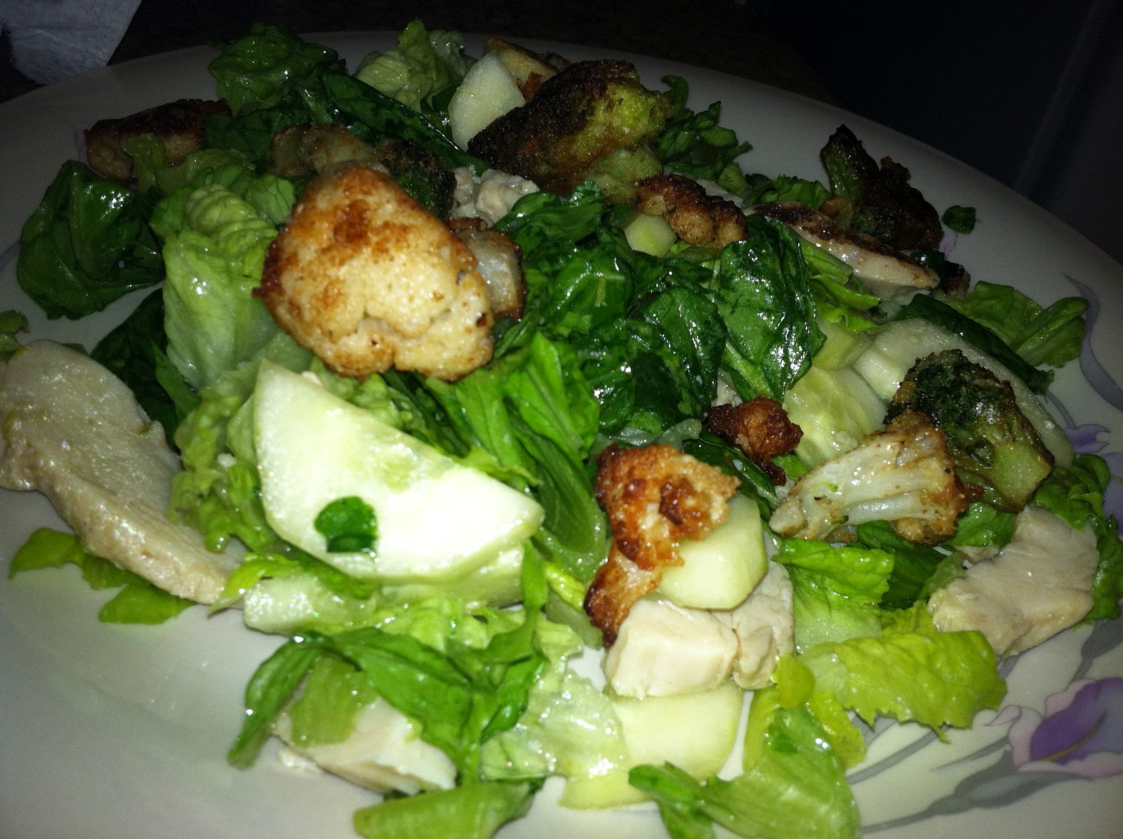 Gas Stove Girl Parmesan Crusted Broccoli and Cauliflower Salad
