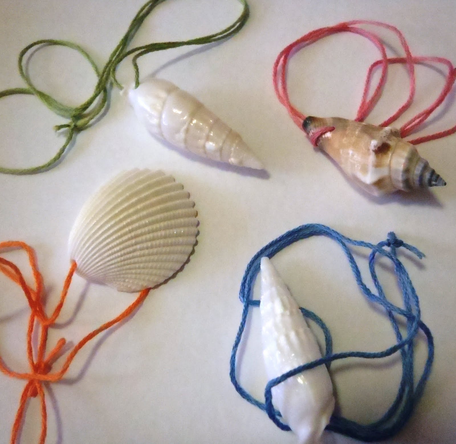 A Little Learning For Two Shell Necklaces