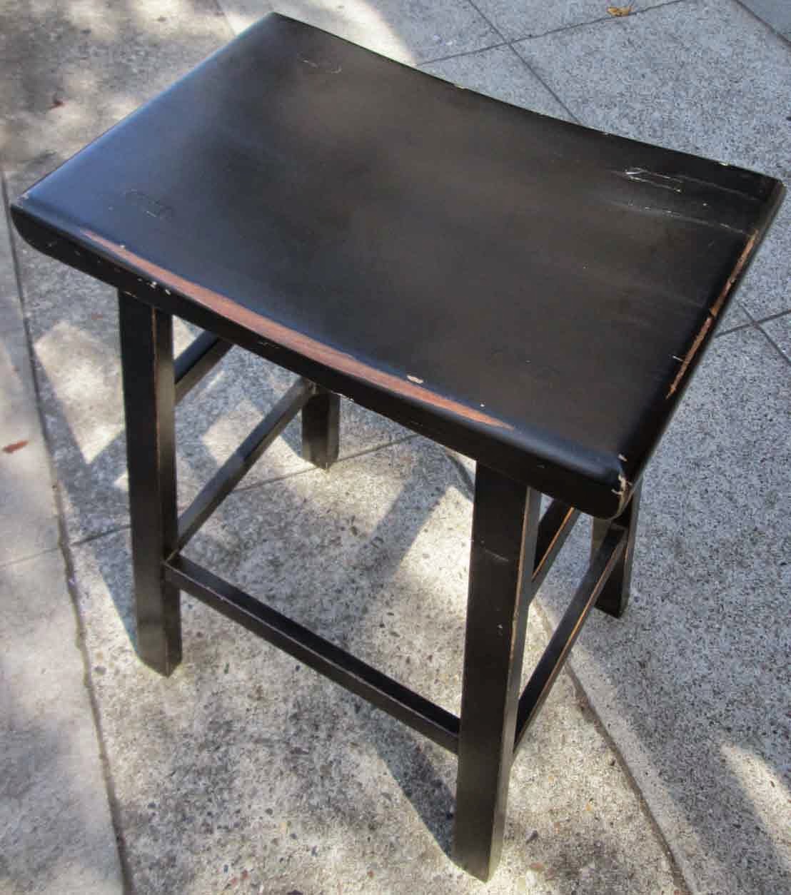 UHURU FURNITURE &amp; COLLECTIBLES: SOLD Single Black Stool - $40