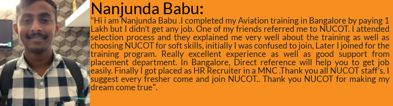 Nanjunda Babu got placed as US Recruiter