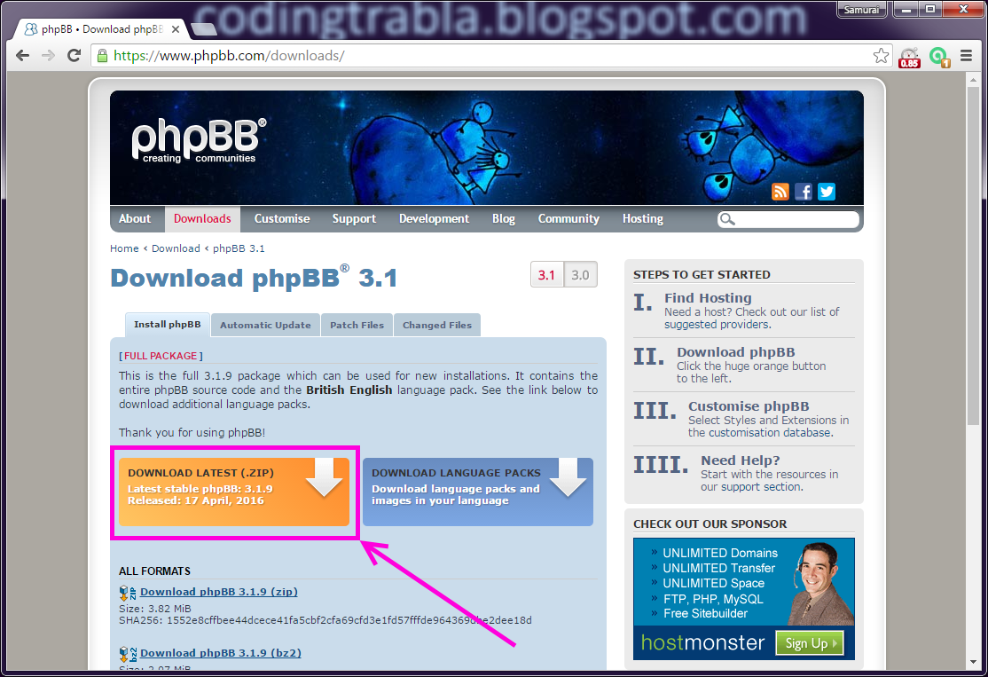 codingtrabla Install phpBB 3.1.9 on Windows ( XAMPP 5.6.21 )