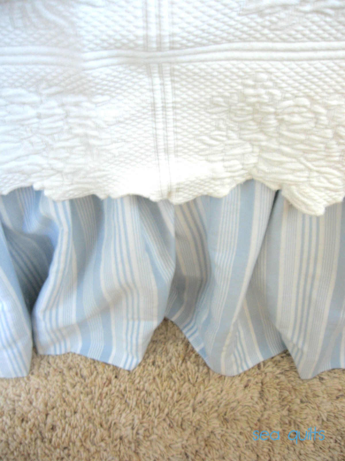 Sea Quilts Bedskirt Tutorial