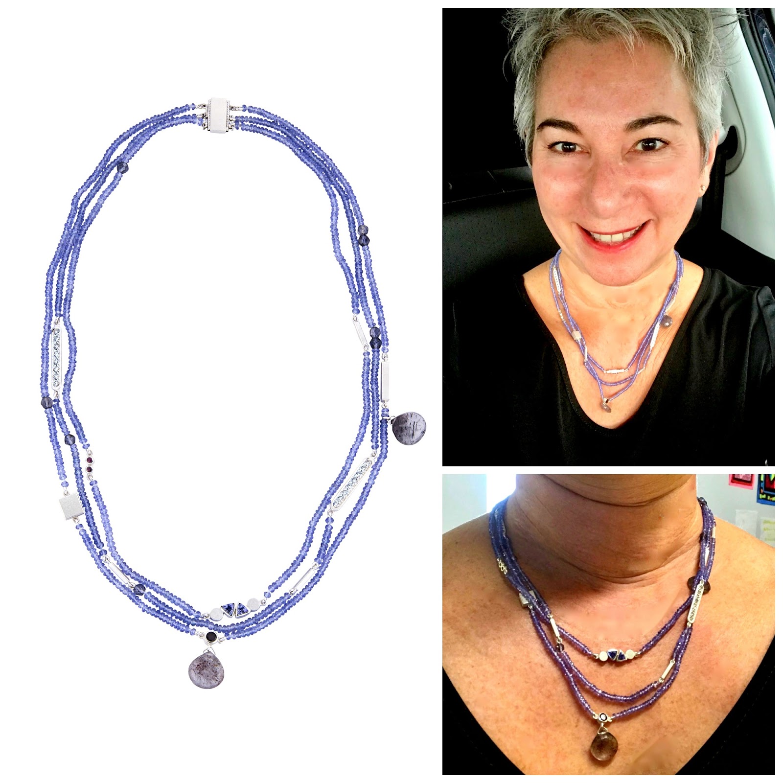 Jewellery reno Adele's tanzanite beads