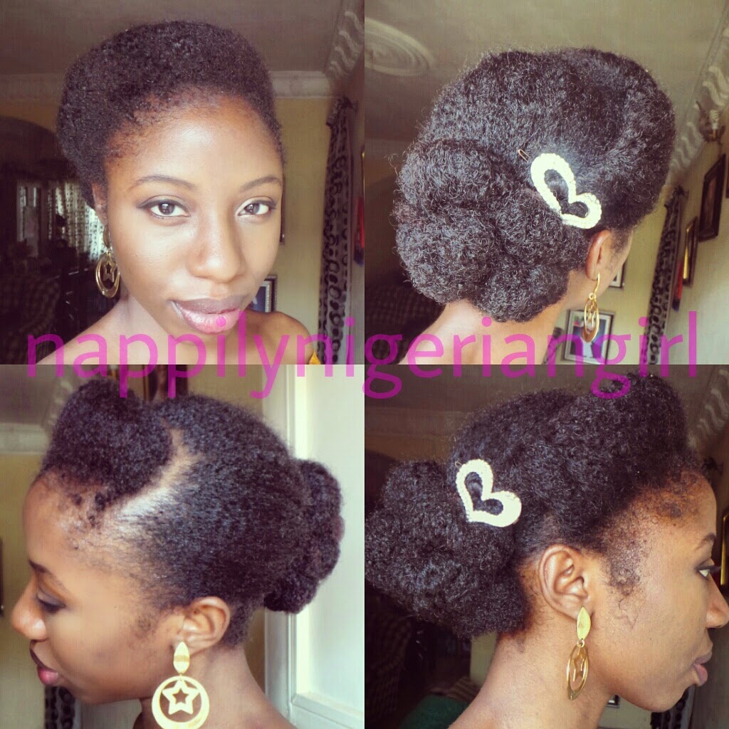 Natural Hair Style Pictorial The Cinnabun Nappilynigeriangirl