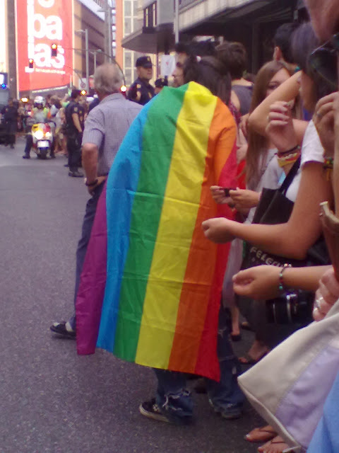 Fiestas del Orgullo gay en la Plaza del Rey. Miércoles 27 de junio