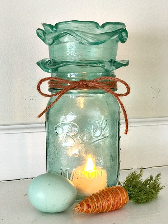 How to Make Frosted Mason Jars