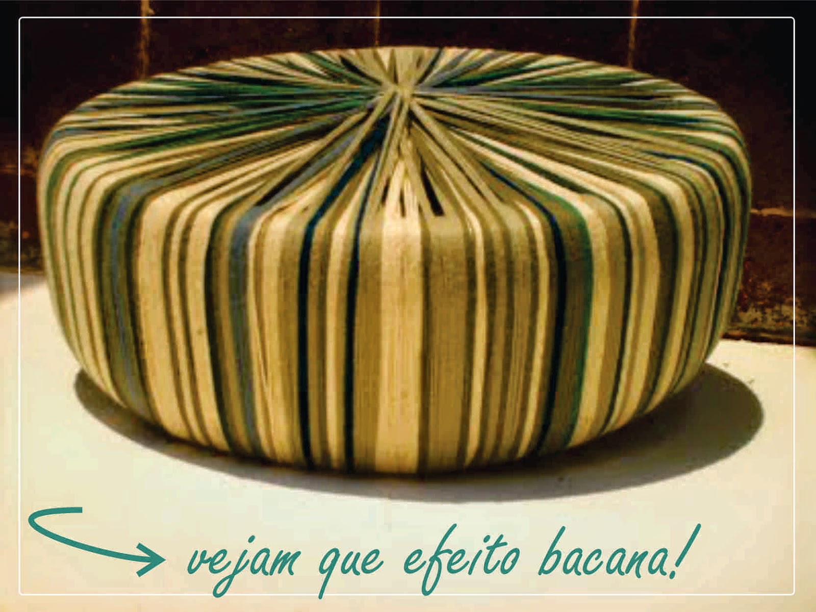 пуфик из автомобильной покрышки