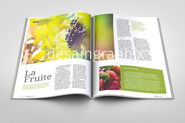 Free Template Desain Majalah format InDesign  Desain Graphix