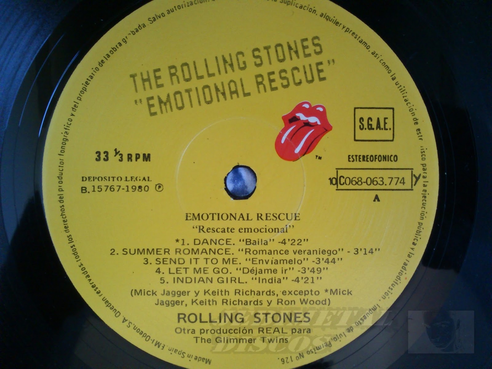 2024 THE ROLLING STONES Emotional Rescue 1980 JEBIMETAL DISCOS