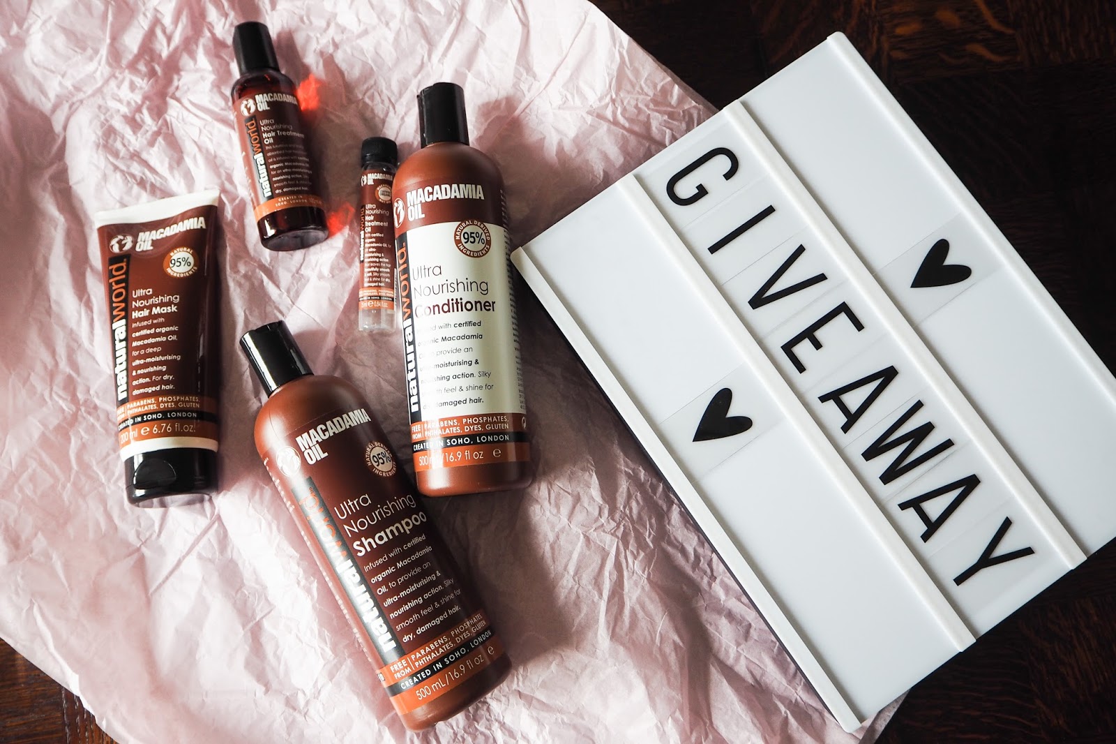 Natural World Macadamia Oil Range Giveaway Cherries In The Snow