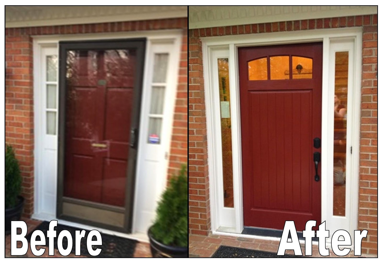 Falcon Door Co. Front Door and Garage Entrance Makeovers