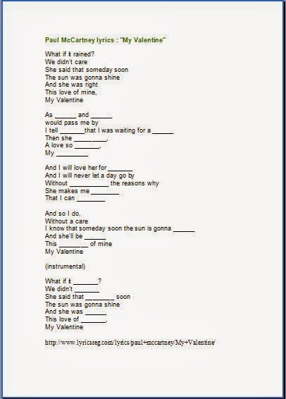 Talk2Me English : My Valentine - A fun lesson for Valentine's day
