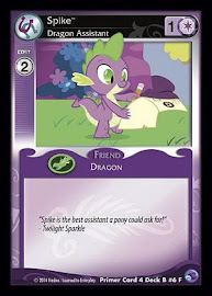 My Little Pony Spike, Dragon Assistant Primer Deck CCG Card