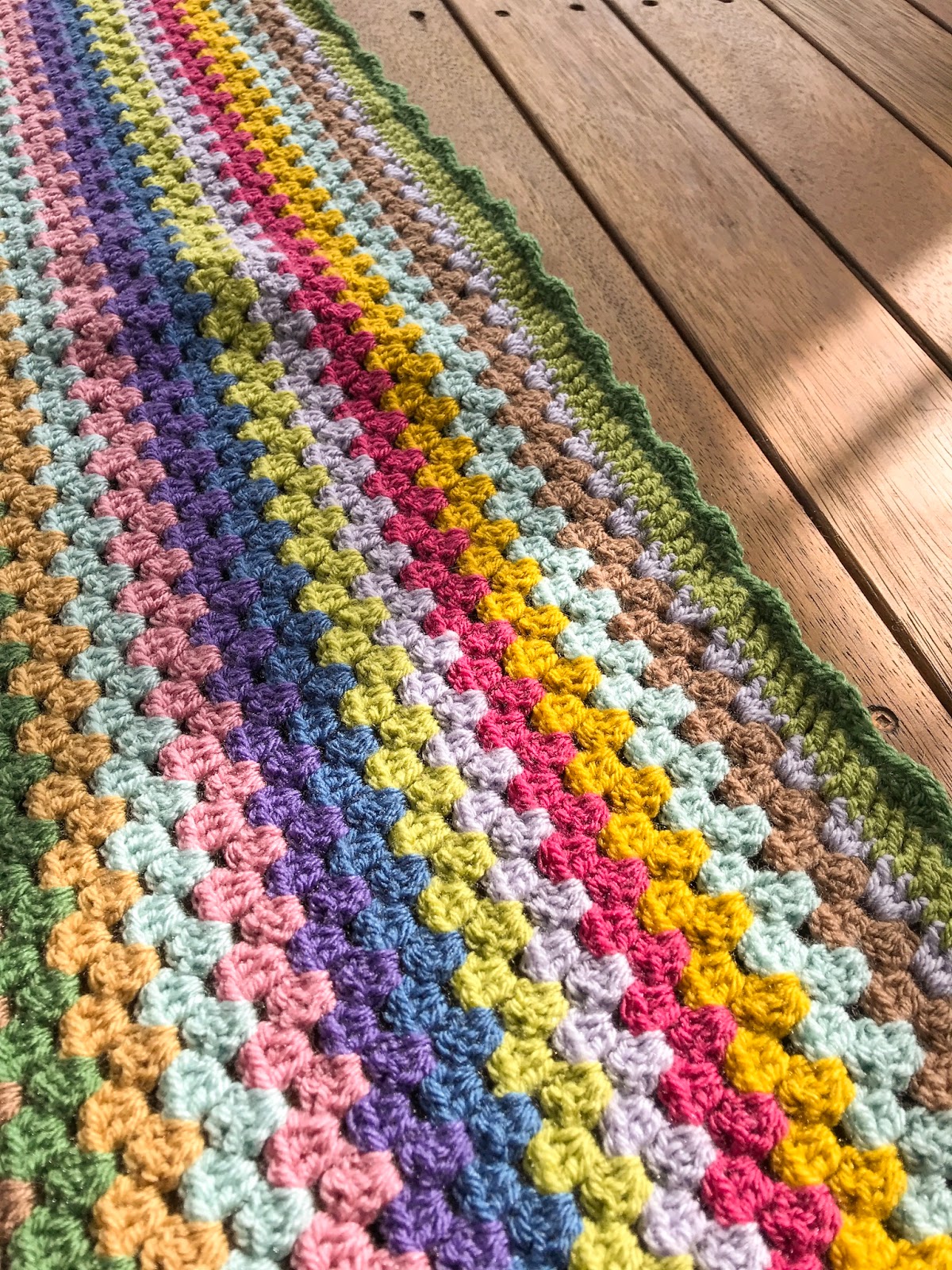 Crochet Granny Stripe Blanket {FINISH} Samelia's Mum