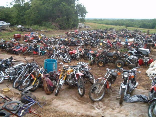 Old Motorcycle Salvage Yard 48