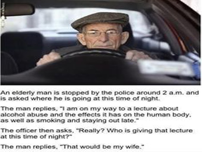 The Elderly Man And The Policeman (Funny Joke)