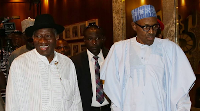 8 Photos: Pres. Buhari recieves former President Goodluck Jonathan in Aso Rock