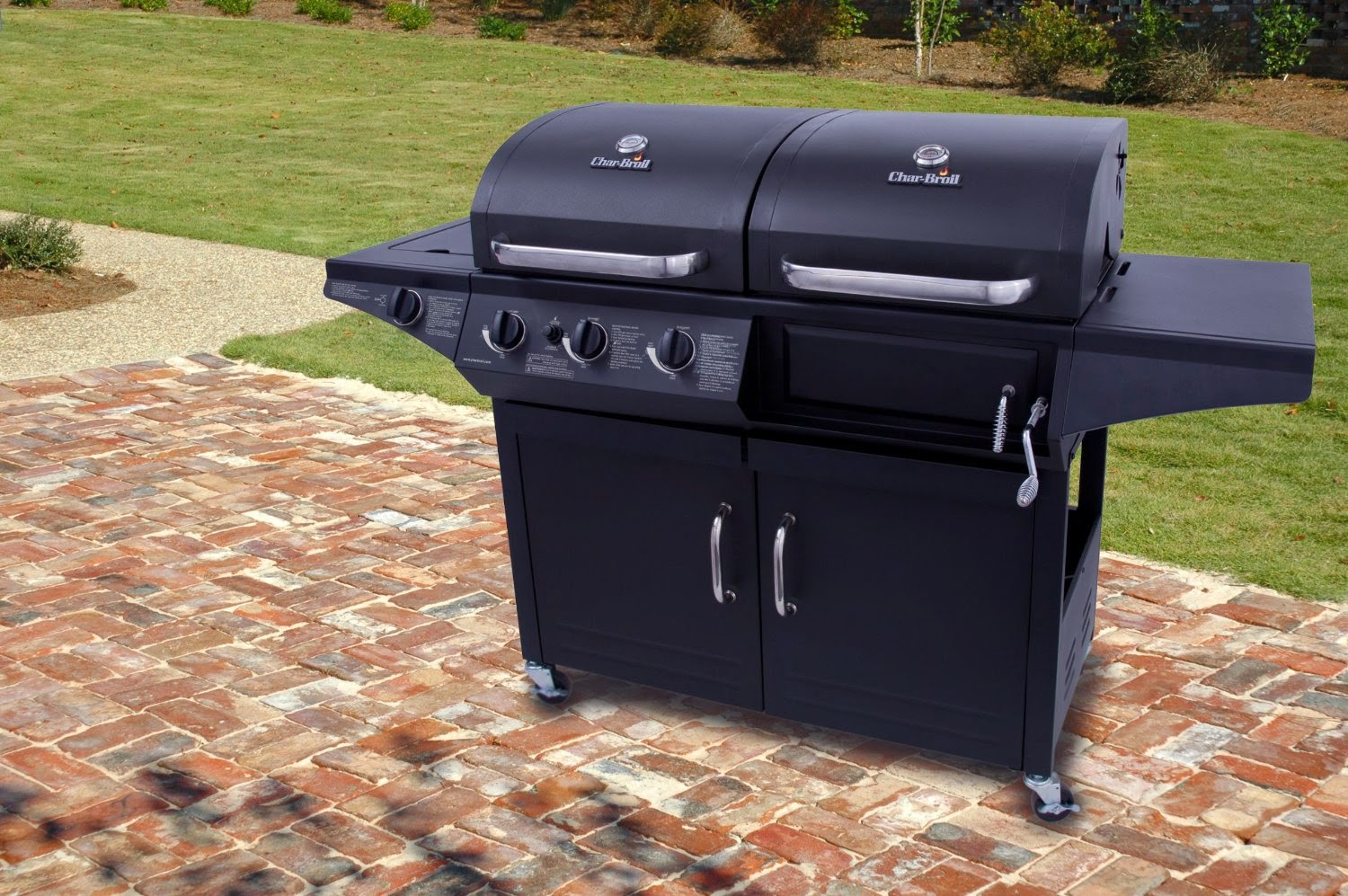 CharBroil Combination Charcoal Grill 390 Square Inches Cooking Surface