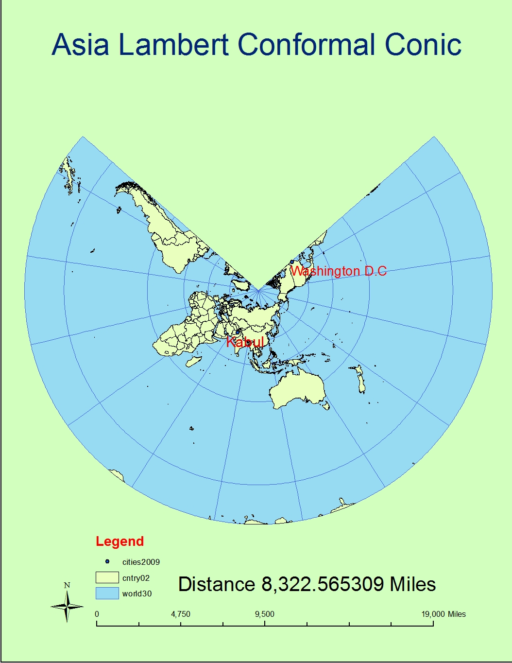 Geography 7: Lab 5: Projections in ArcGIS
