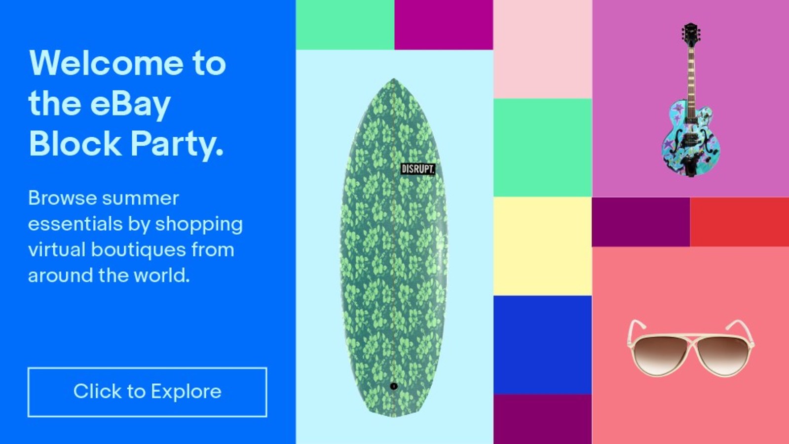 eBay 'Fill Your Cart with Color' Summer Shopping Event