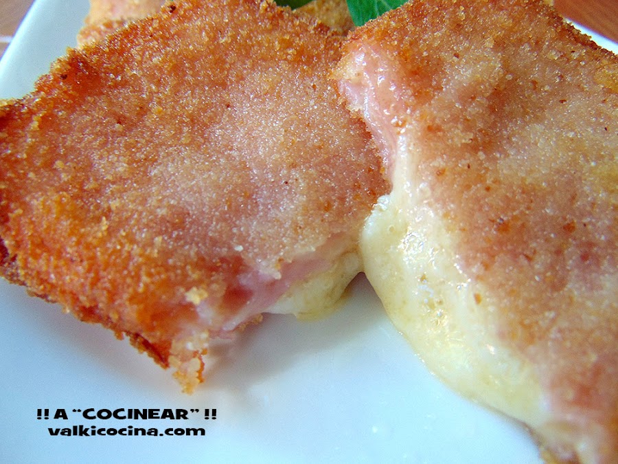 San Jacobos de jamón cocido y queso