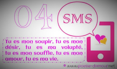 Quatrième SMS d'amour SMS et message d'amour court