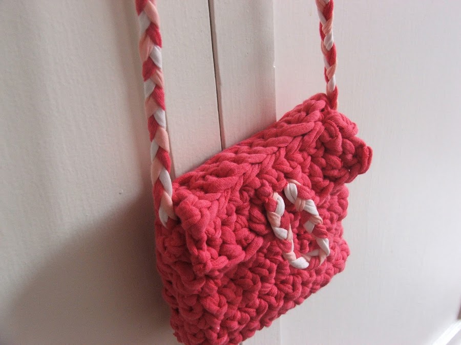 Bolso bandolera de trapillo para niña