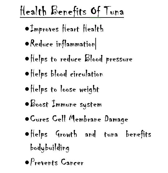Health benefits of Tuna fish