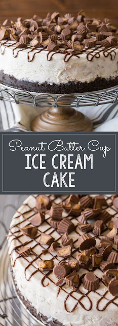 PEANUT BUTTER CUP ICE CREAM CAKE