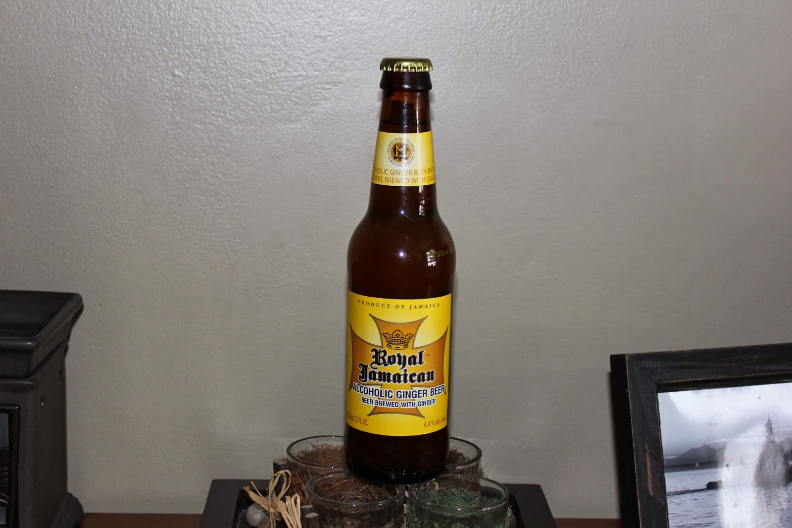 The lone biker Beer Friday. Royal Jamaican, Alcohol Ginger Beer