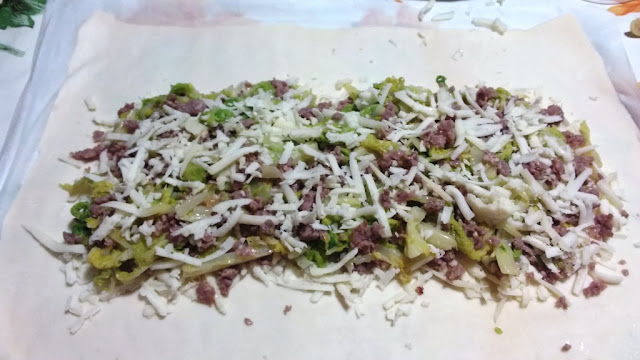 Strudel salato di Verza Salsiccia e Asiago