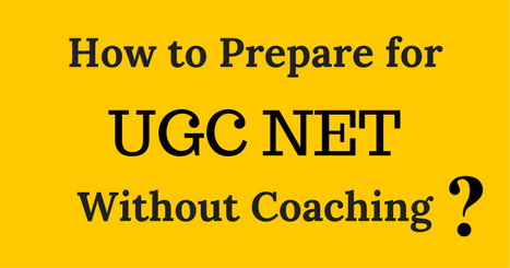 prepare for ugc net without coaching