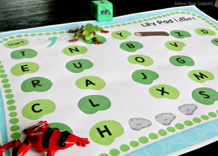 Frog Hop Alphabet Game Board School Time Snippets