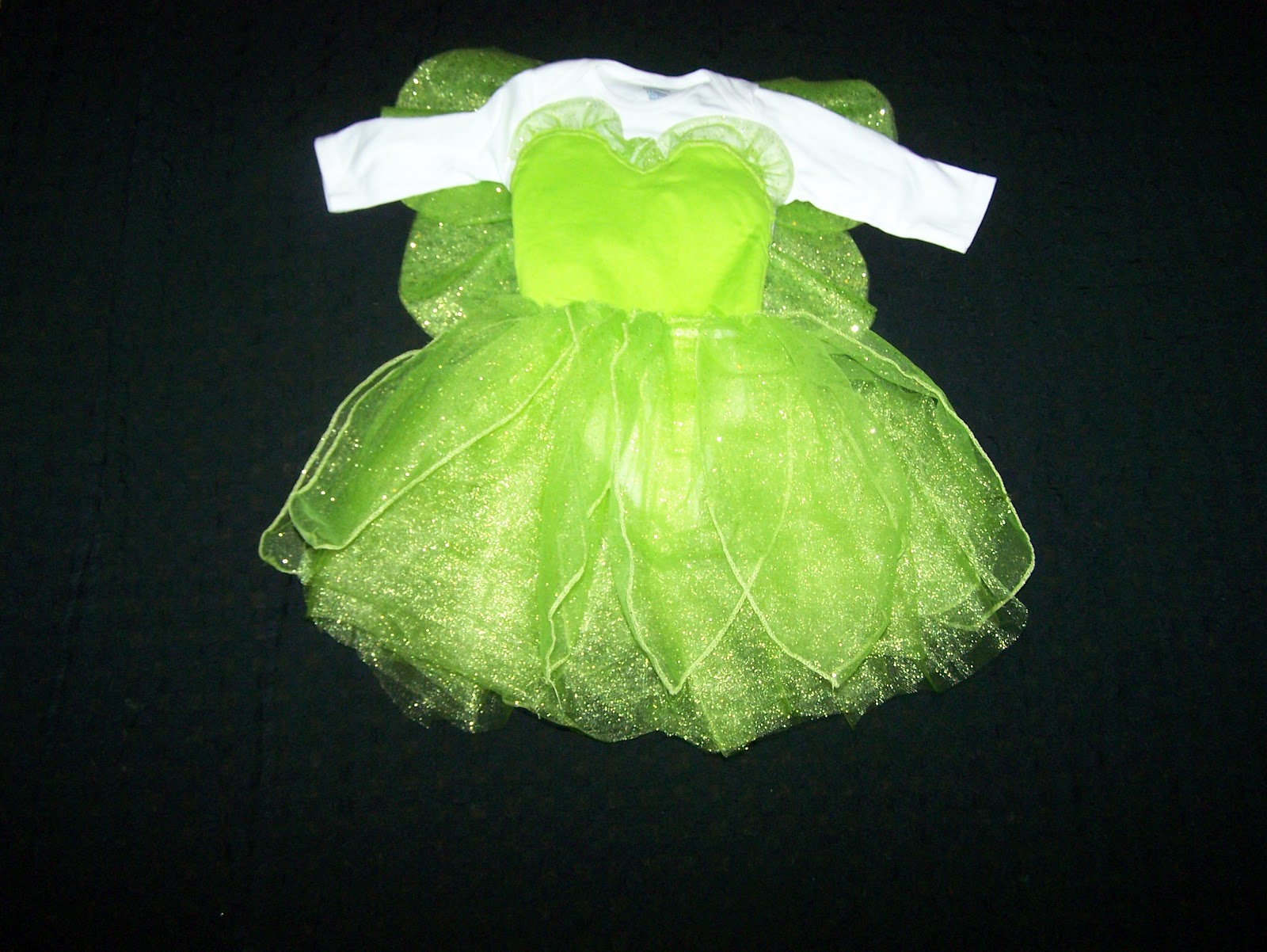 Lisas Crafty Stitches Tinkerbell Onesie costume