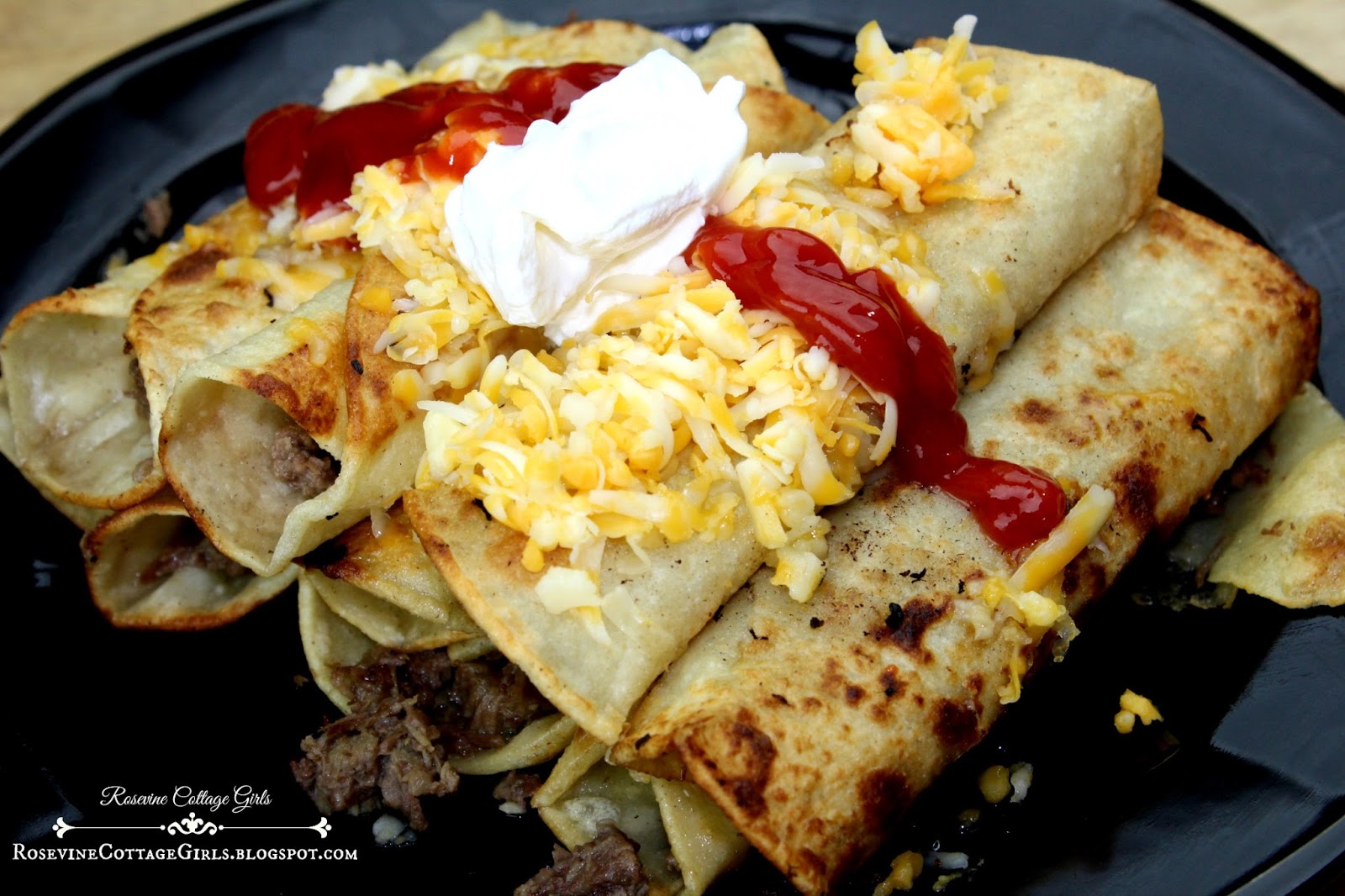 Rosevine Cottage Girls Beef Taquitos