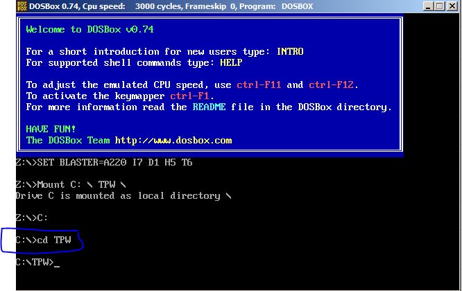 tpw dosbox
