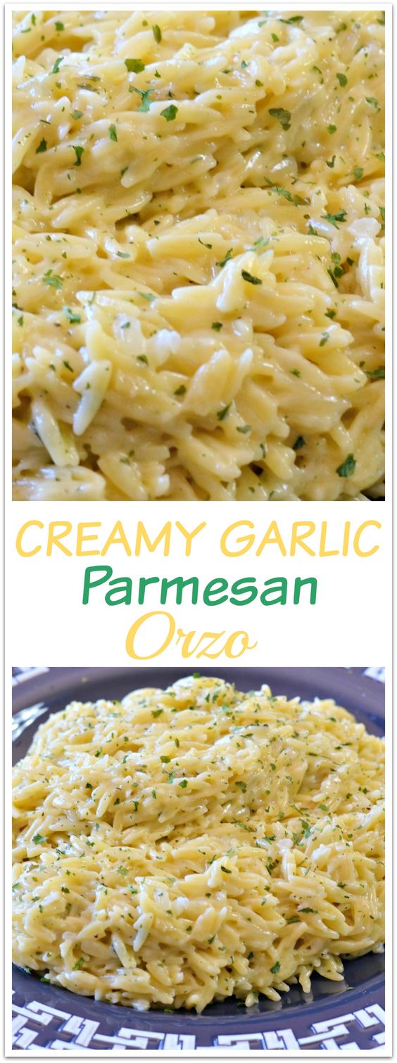 Creamy Garlic Parmesan Orzo Easy All Recipes