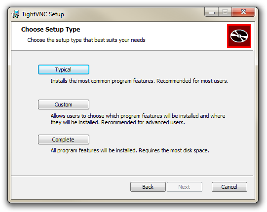 tightvnc viewer security types not supported