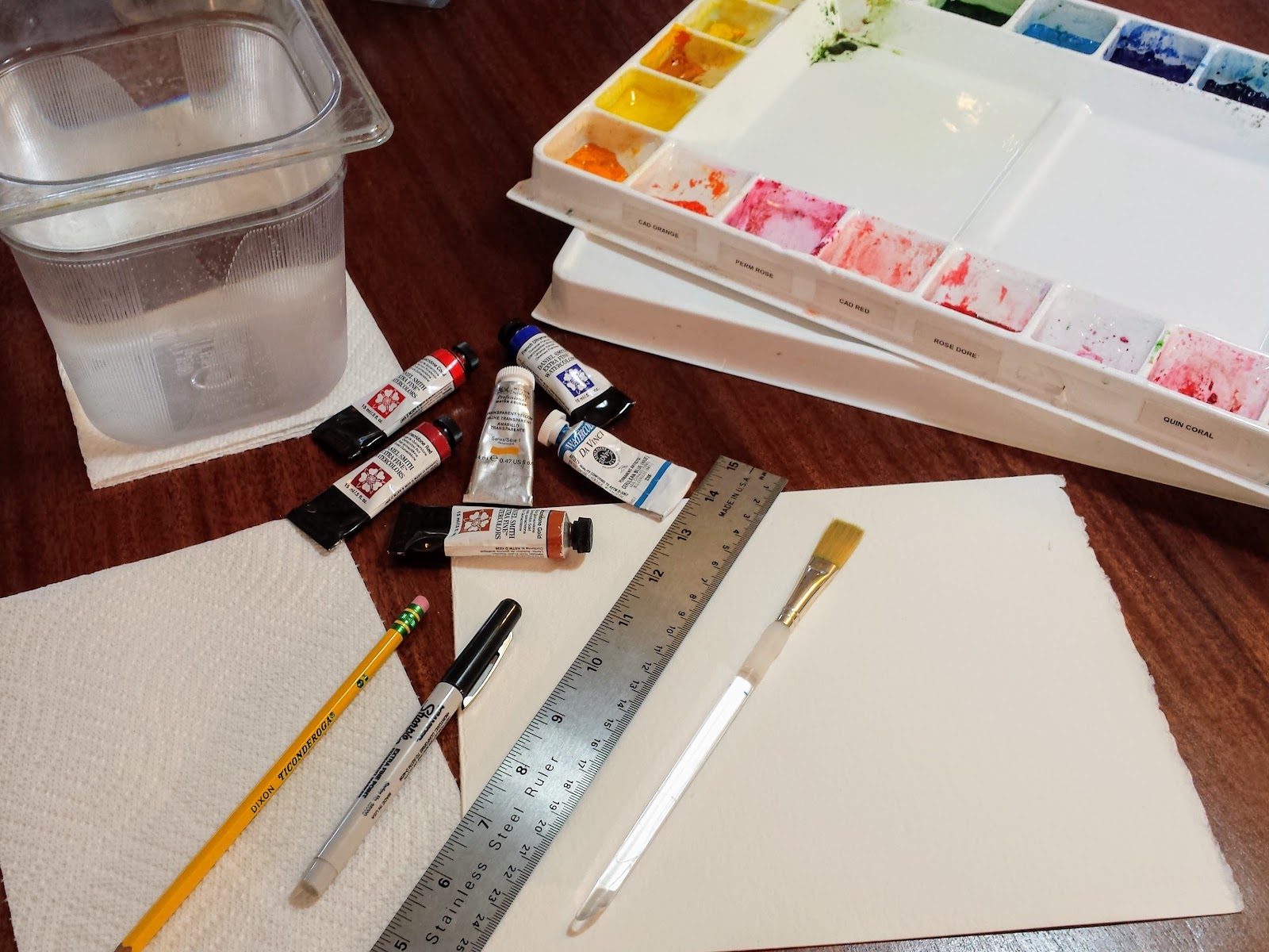 She Must Make Art 5 Steps For Making Your Own Watercolor Mixing Grid
