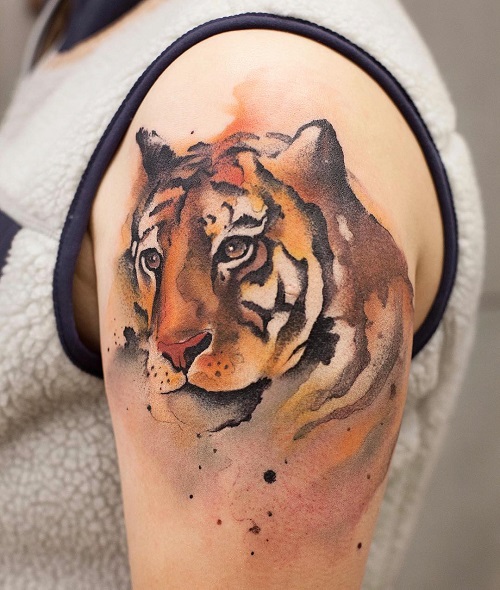 Epic Art Tattoo Tours  Old tiger renew by real tigerclient in tears   Facebook
