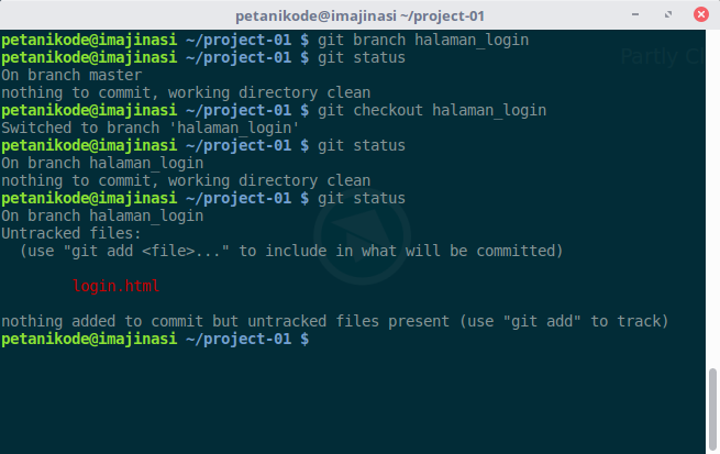 Pembuatan Branch baru