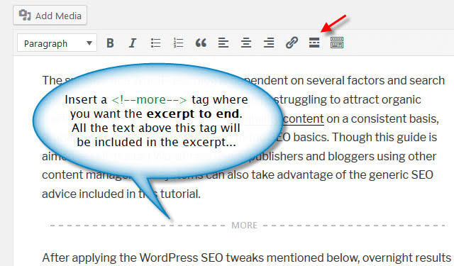 More tag within a blog post