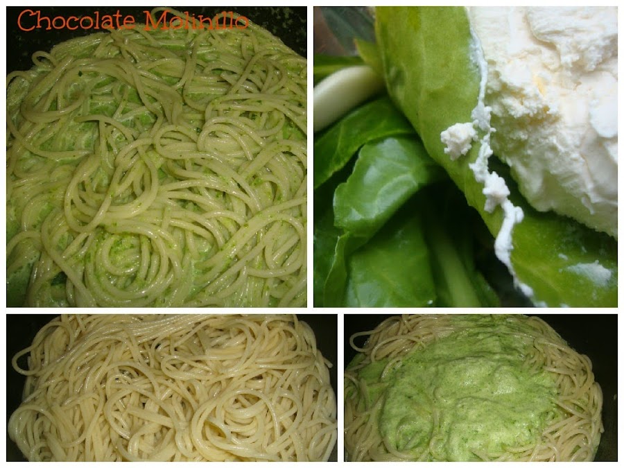 Espagueti verde con Espinacas