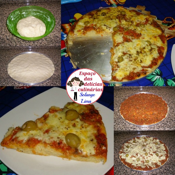 Torta pizza de sardinha e mussarela Espaço das delícias culinárias