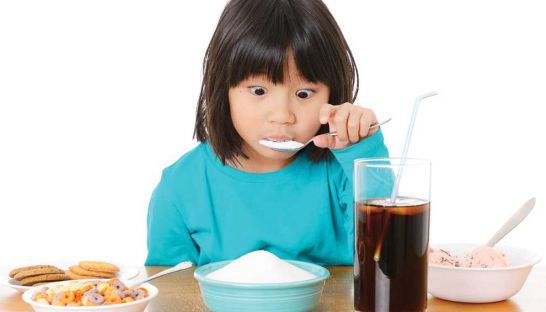 Children should not eat sugar than 6 spoon of coffee a day