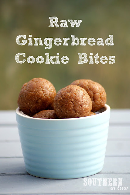 Raw Gingerbread Cookie Dough Bites - Vegan, Raw, Gluten Free 