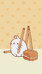 wallpapers kawaii molang chibi drawings backgrounds bunny blippo 몰랑이 pocky ley worldkawaii celular tu 빼빼로 anime animals animal japanese iphone