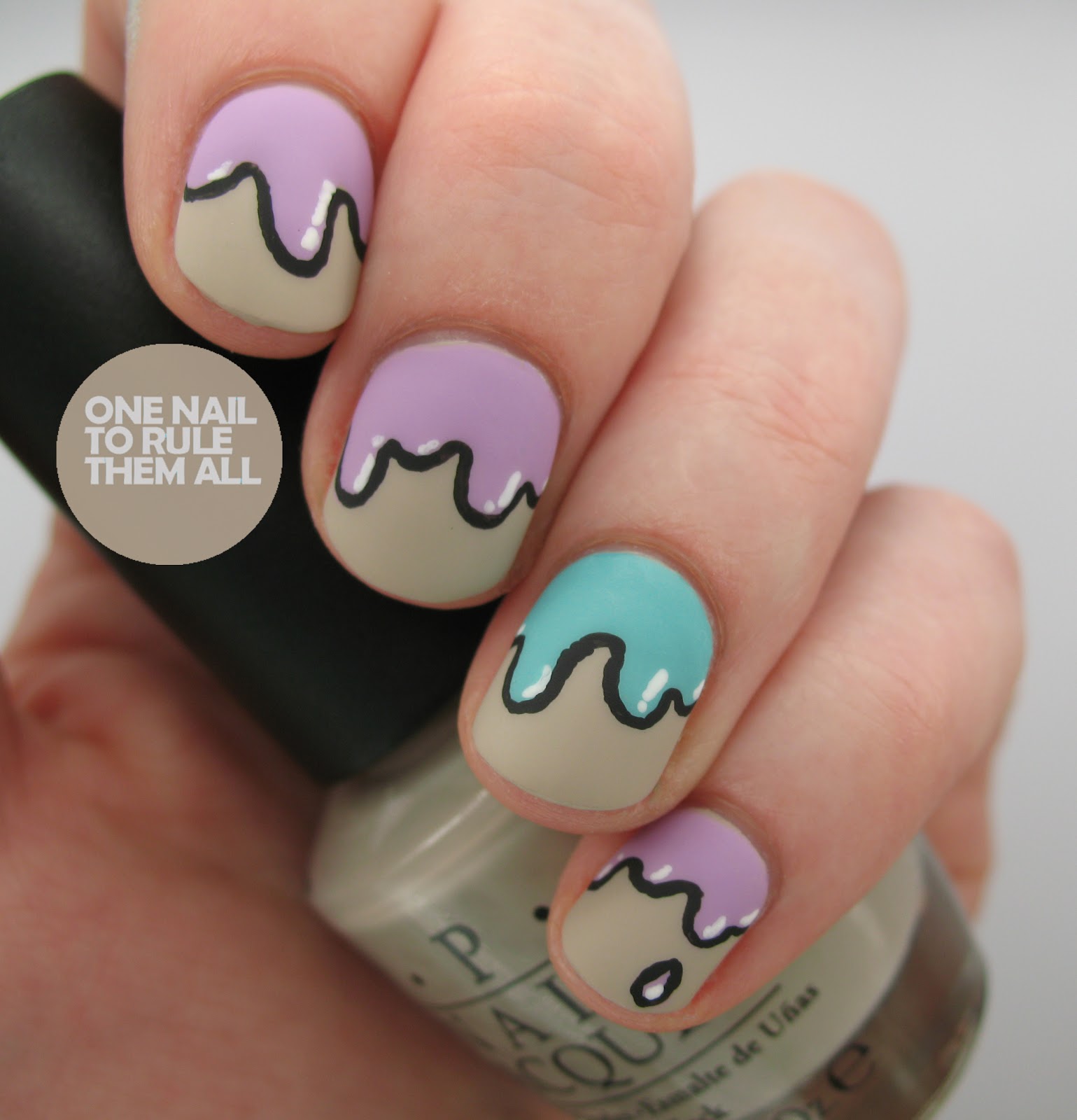 One Nail To Rule Them All: Nudey drips